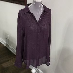 Laura sheer purple blouse